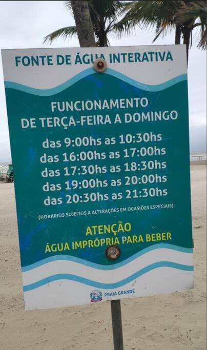 Apartamento 2 Dormitorios E Sacada Gourmet Frente Ao Mar Praia Grande  Exteriör bild