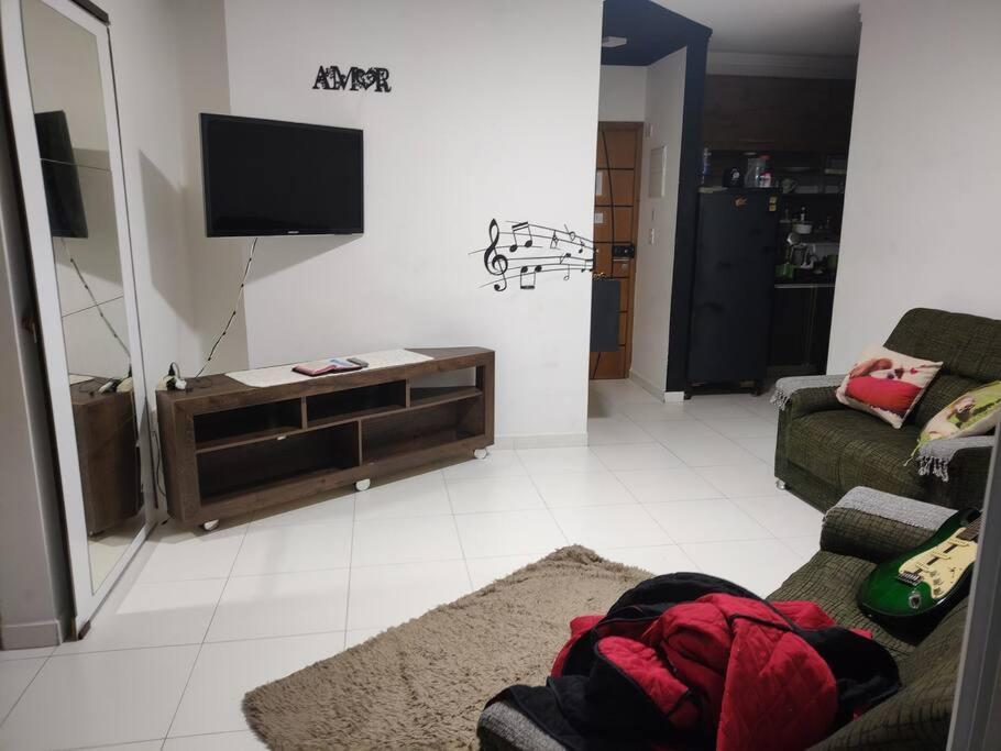 Apartamento 2 Dormitorios E Sacada Gourmet Frente Ao Mar Praia Grande  Exteriör bild