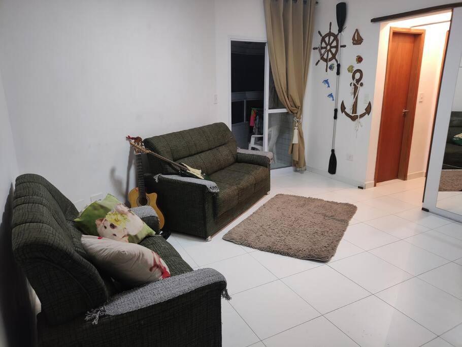 Apartamento 2 Dormitorios E Sacada Gourmet Frente Ao Mar Praia Grande  Exteriör bild